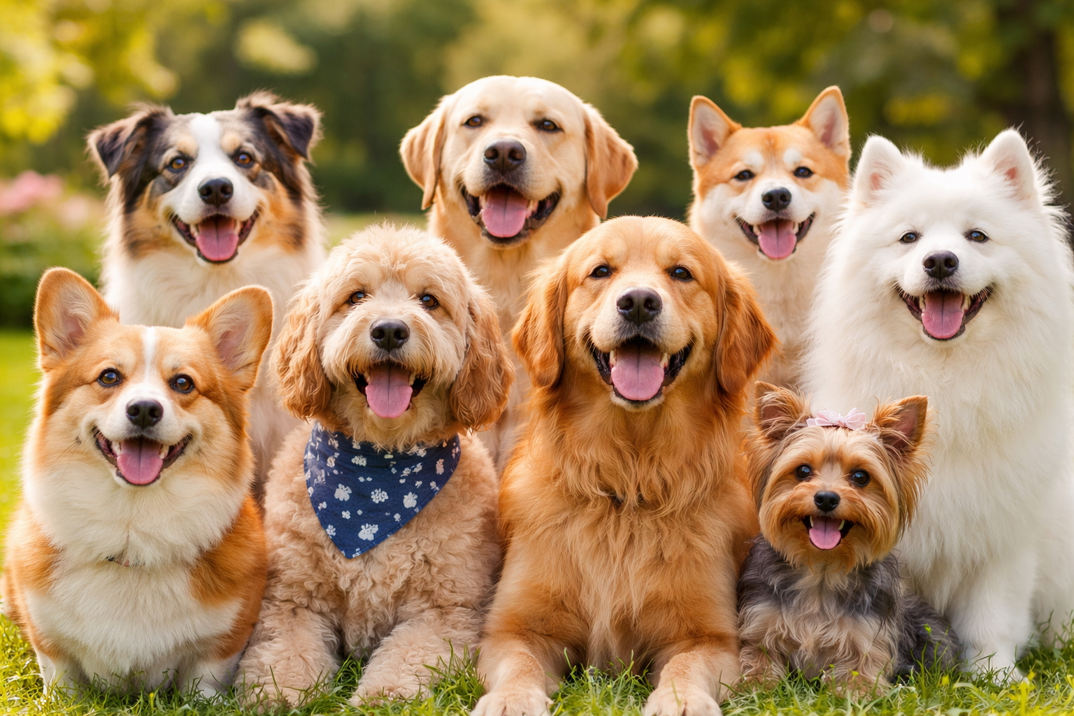 Happy dogs groomed by Dogs in Fashion